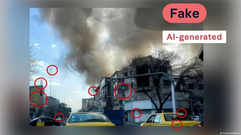 رسوایی تصاویر جعلی با هوش مصنوعی در جنگ ایران