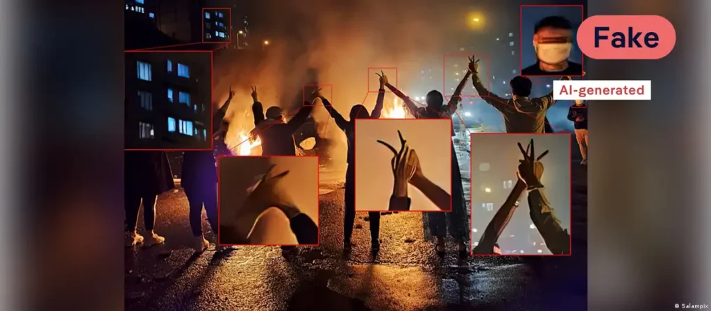 رسوایی تصاویر جعلی با هوش مصنوعی در جنگ ایران